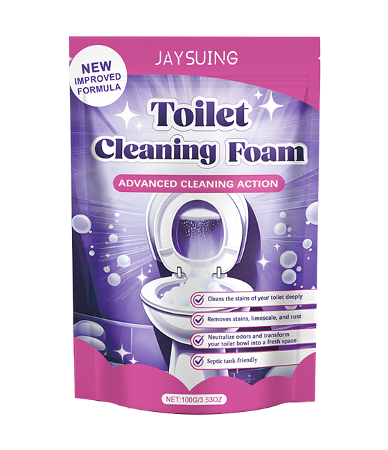 FlushCleanse foaming toilet cleaner in action